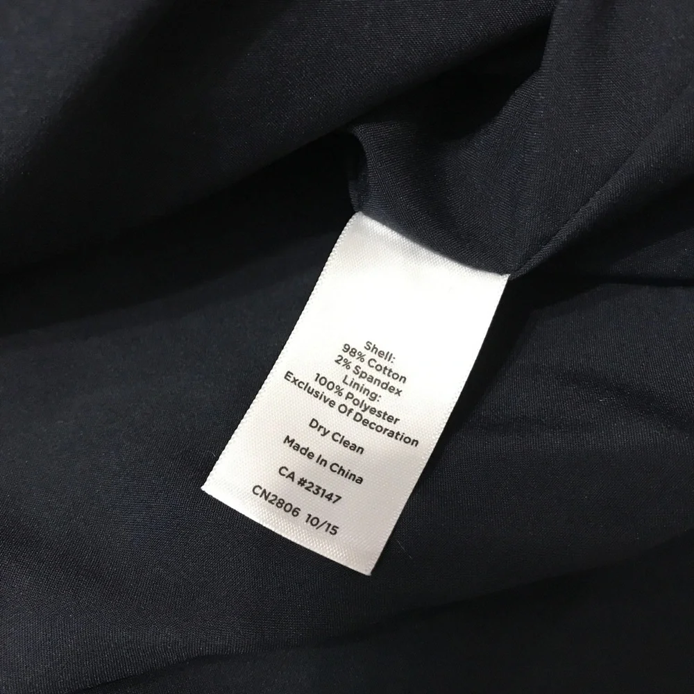 Talbots Navy Pencil Skirt with Green and Lilac Floral Print - Picture 10 of 15